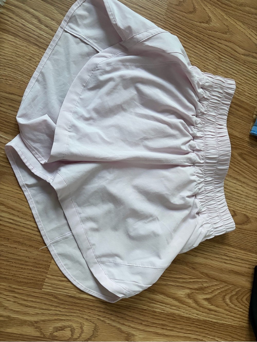lululemon athletica Pale Pink Athletic Shorts with Elastic Waist